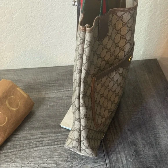 🔥VINTAGE GUCCI SHERRY LINE TRAVEL TOTE BAG🔥 - Picture 4 of 16